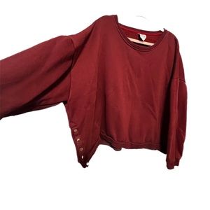 5x side snap sweatshirt